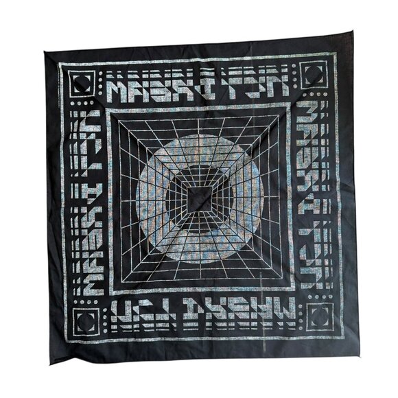 NCT Dream 2023 Tour Dream Show 2 Bandana Official Merch Black Green Futuristic - Picture 2 of 5